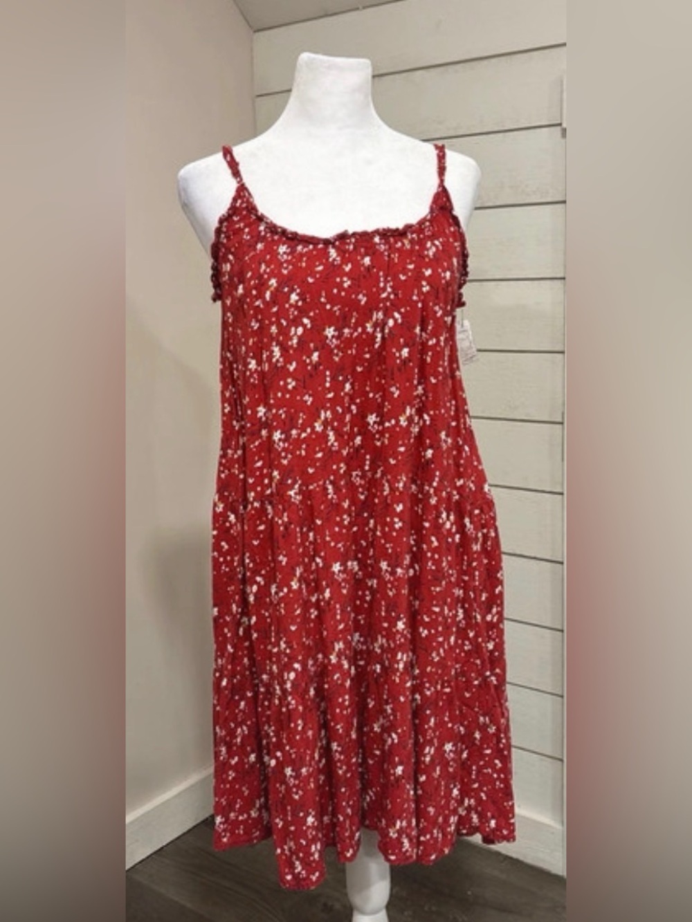 NATURAL LIFE Red Floral Print Dress